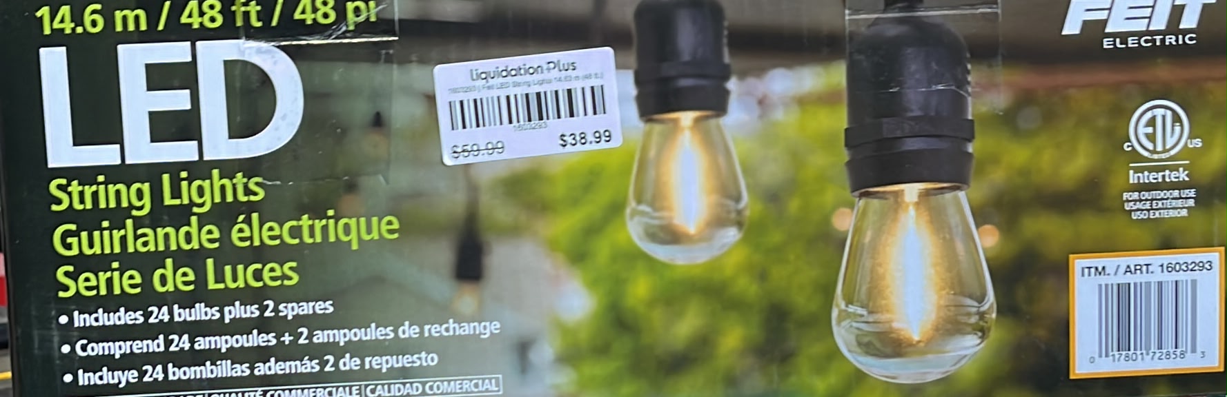 Feit LED String Lights 14.63 m (48 ft.)