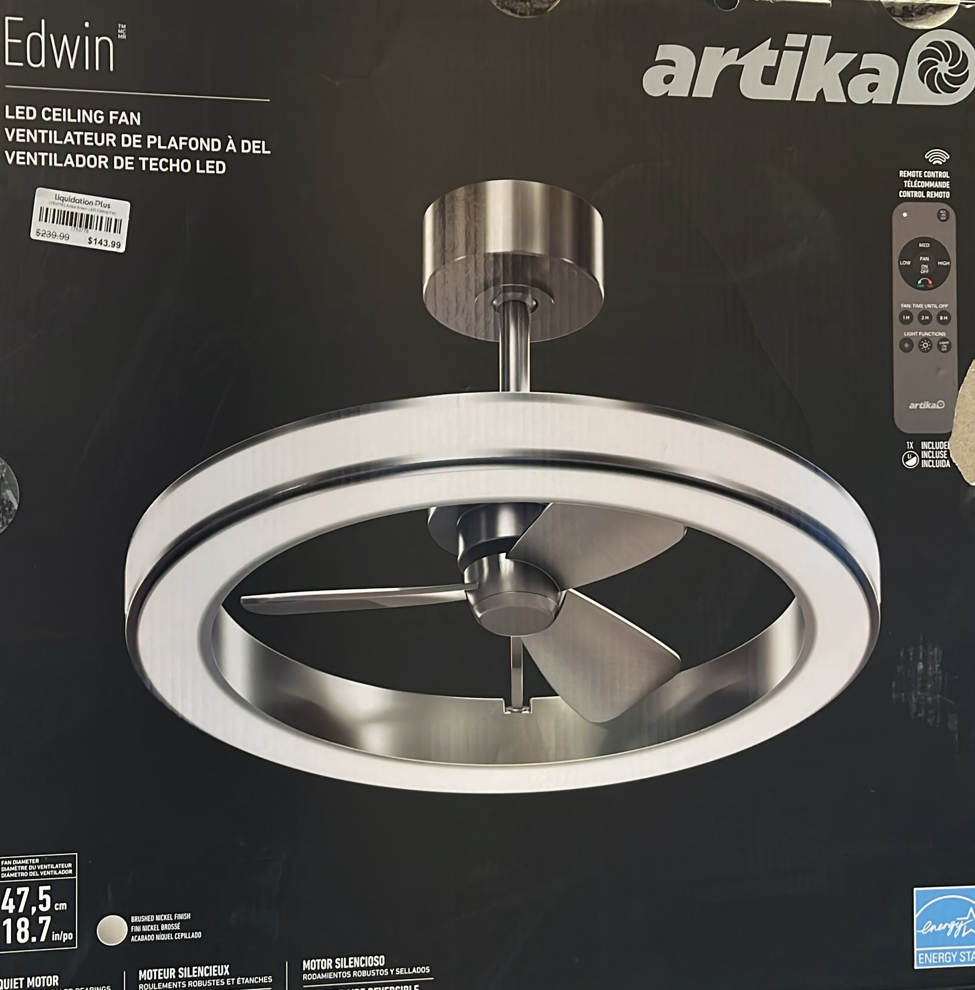 Artika Edwin LED Ceiling Fan