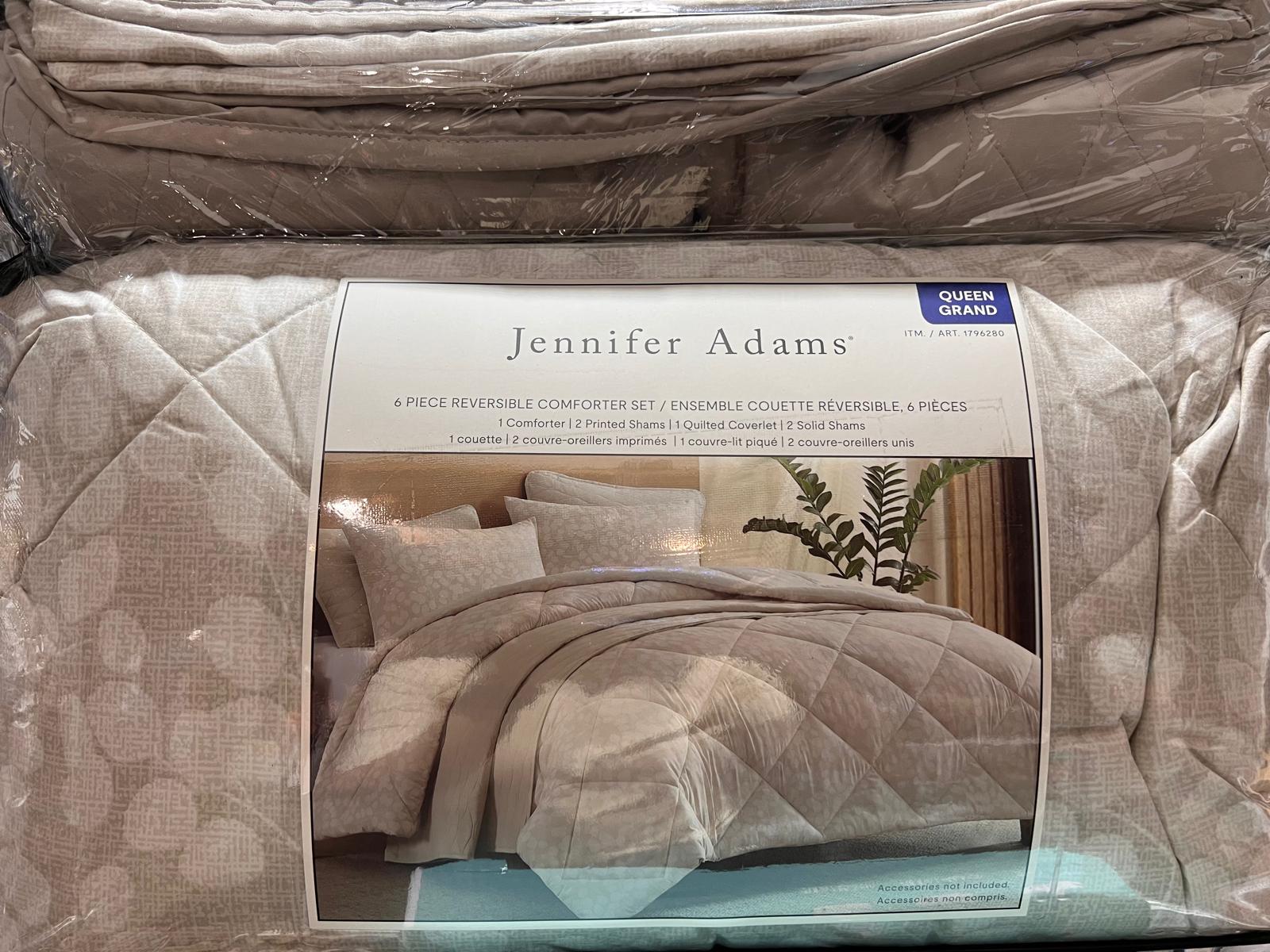 Jennifer Adams Reversible Queen Comforter 6-Piece Set (Queen)