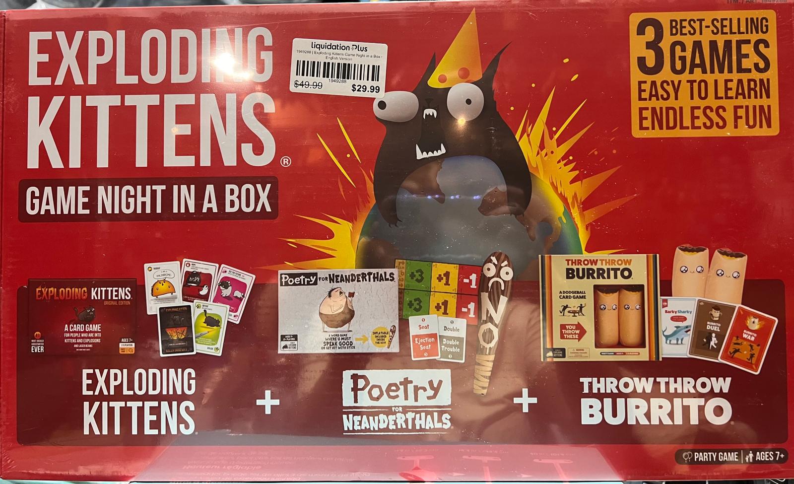 Exploding Kittens Game Night in a Box - English Version