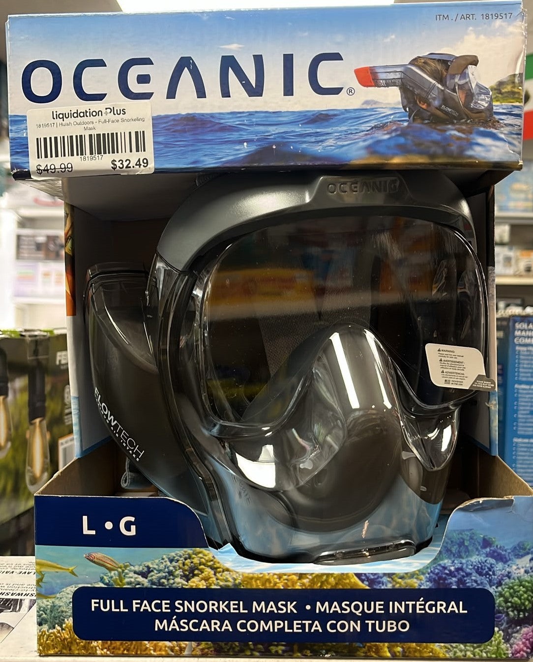 Huish Outdoors - Full-Face Snorkeling Mask