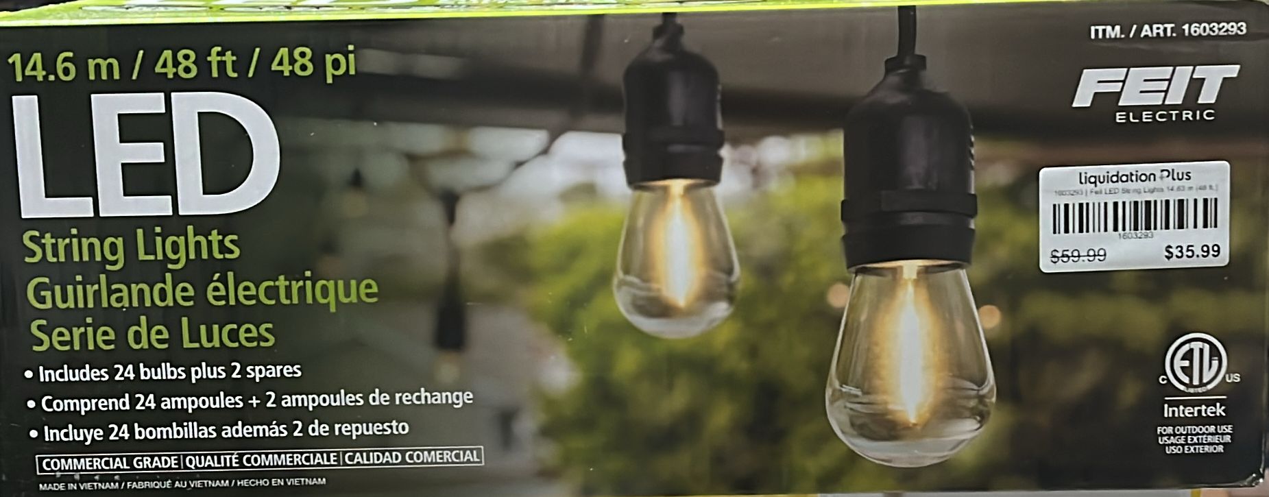 Feit LED String Lights 14.63 m (48 ft.)