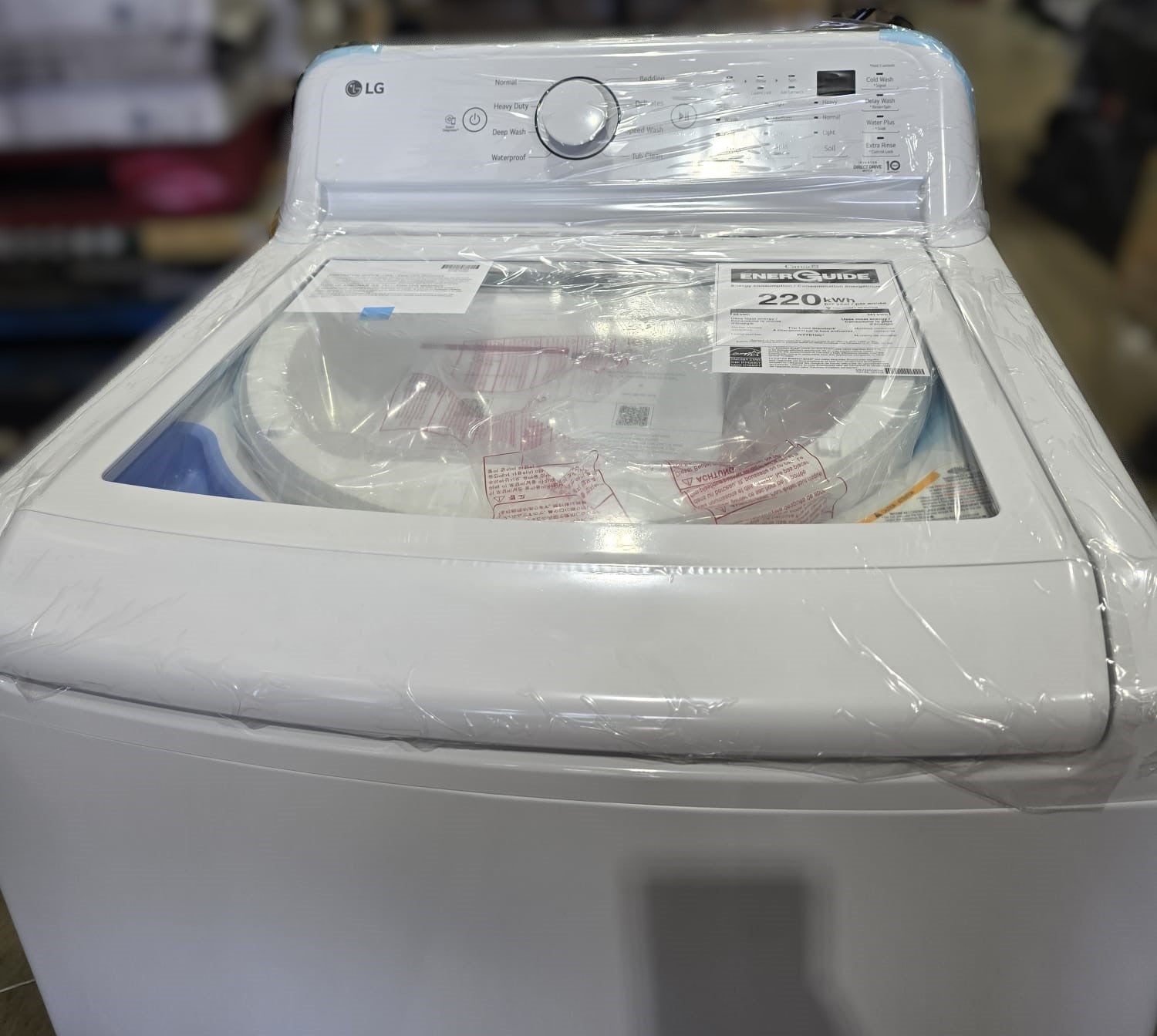 LG 5.2 cu ft. White Top Load Washer with TurboDrum Technology