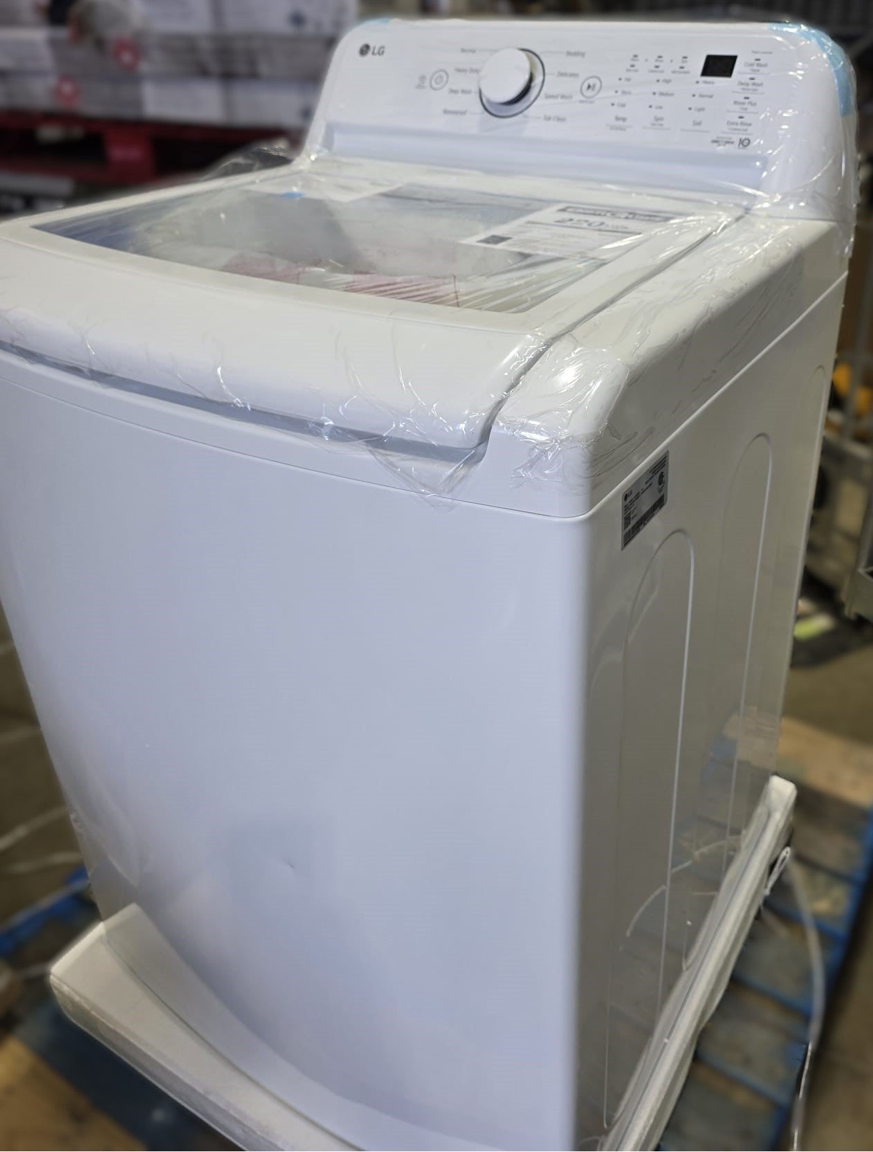 LG 5.2 cu ft. White Top Load Washer with TurboDrum Technology