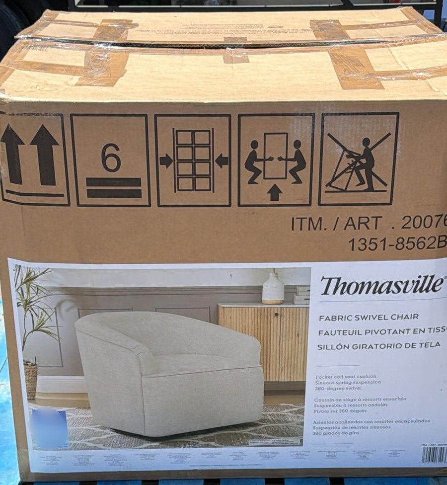 Thomasville Fabric Swivel Chair