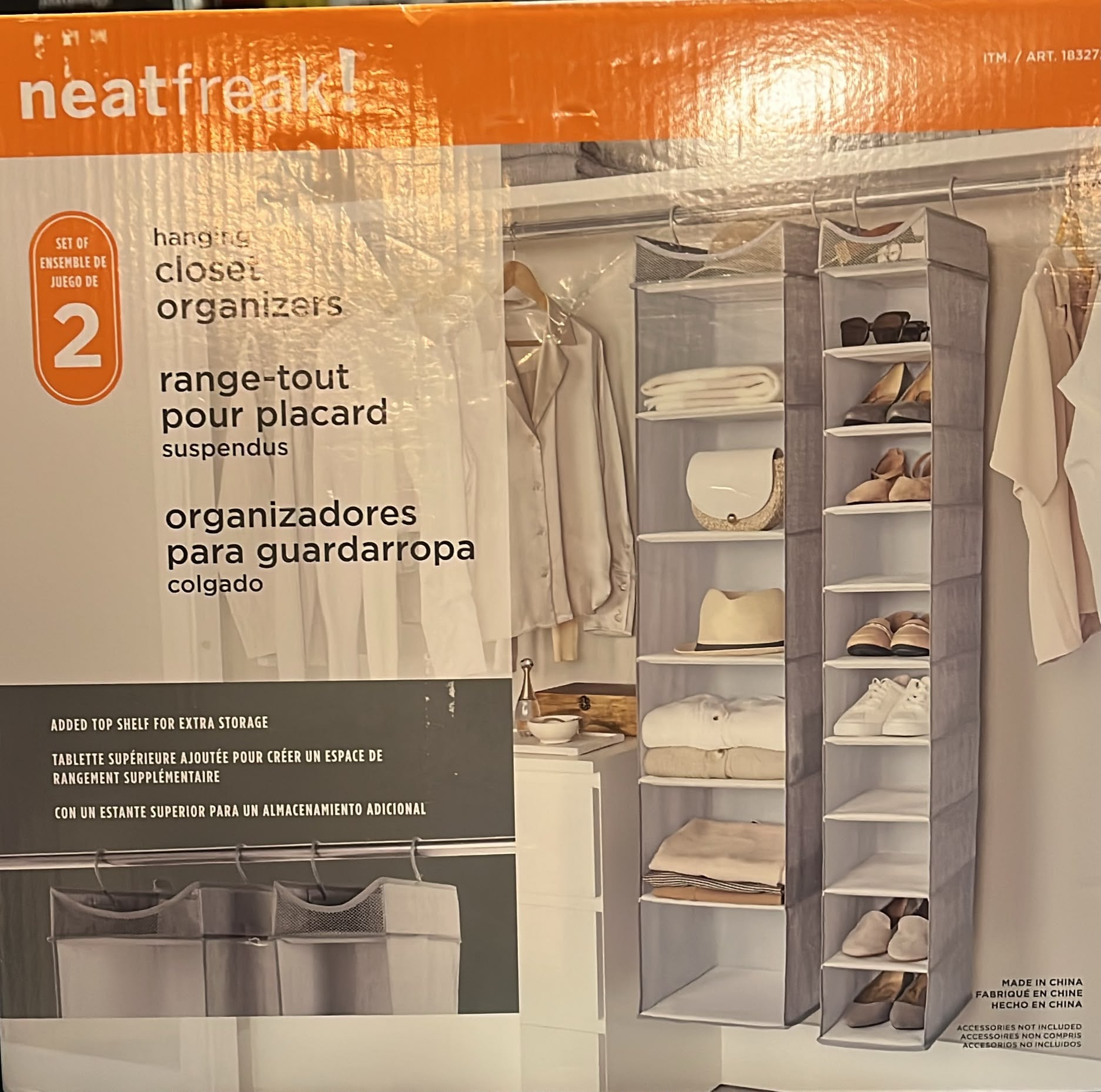 Neatfreak Hanging Closet Organizer, Set of 2