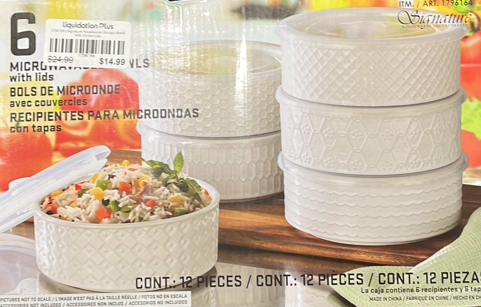 Signature Housewares Storage Bowls With Vented Lids