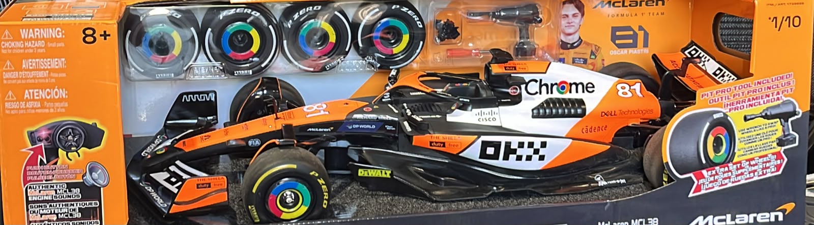 1.10 Scale F1 Race Car With Sound Pod