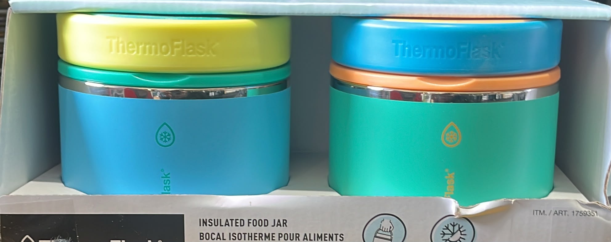 Thermoflask 590 ml (20 oz) Insulated Food Jar, 2-pack