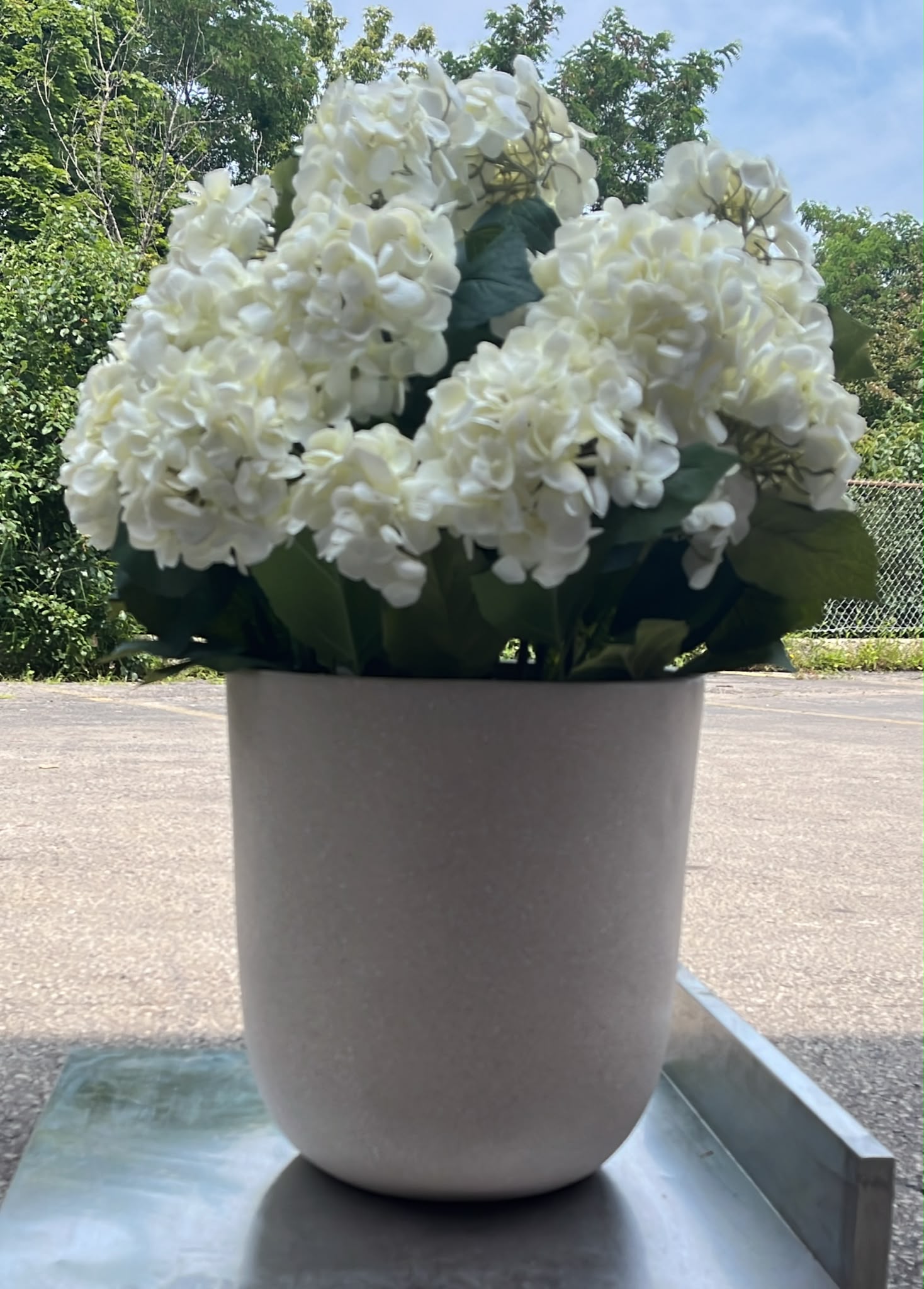 Faux Hydrangea Floor Plant 88.9 cm (35 in.)