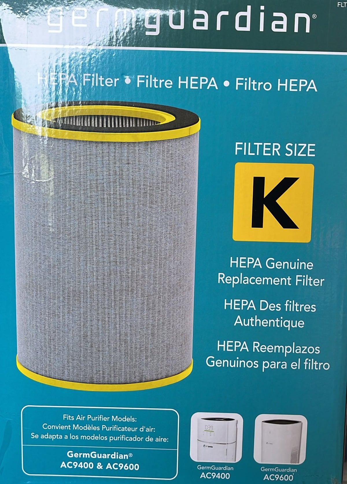 GermGuardian FLT9400 HEPA Genuine Replacement Filter K, Pack of 2