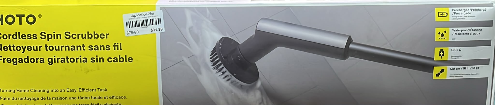 HOTO Cordless Spin Scrubber