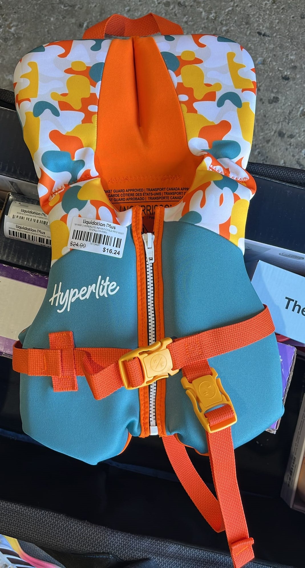 HYPERLITE INFANT/CHILD PFD VEST 15-25kg (33-55Ib)