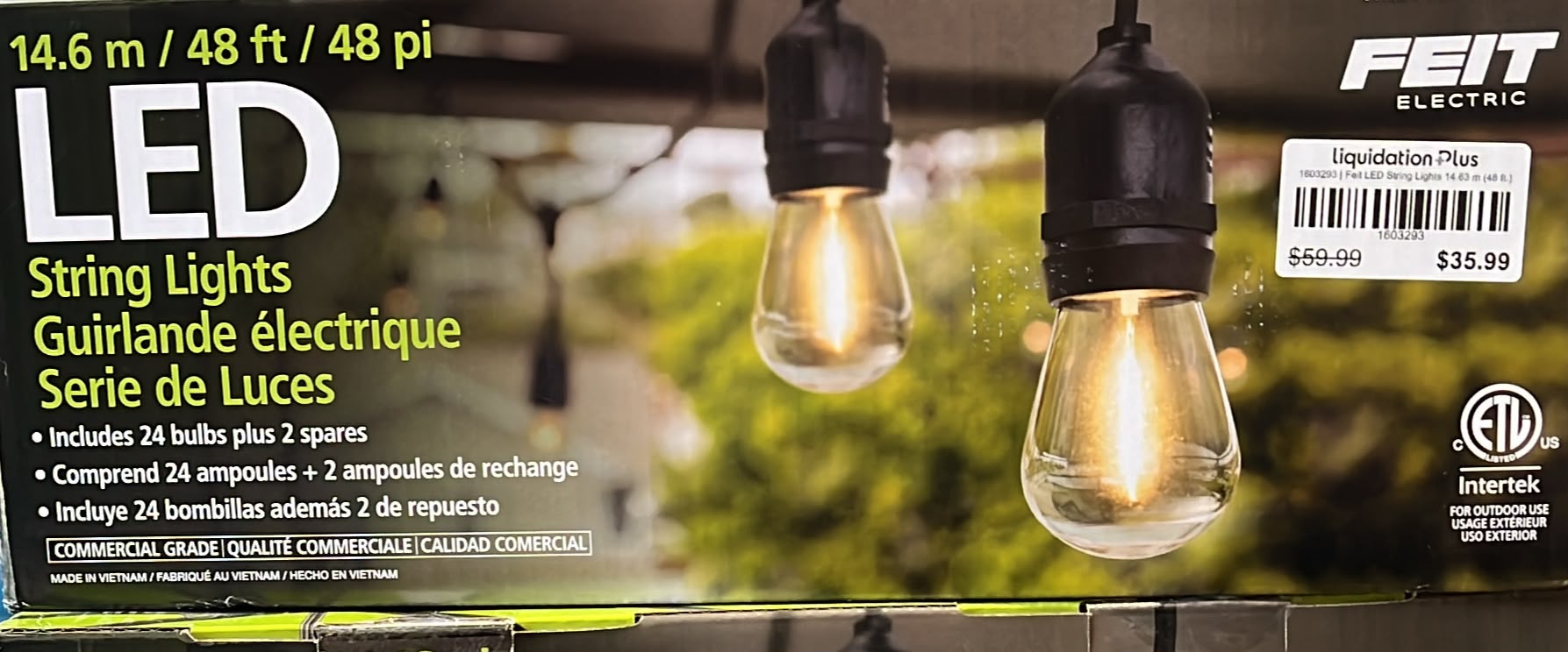 Feit LED String Lights 14.63 m (48 ft.)