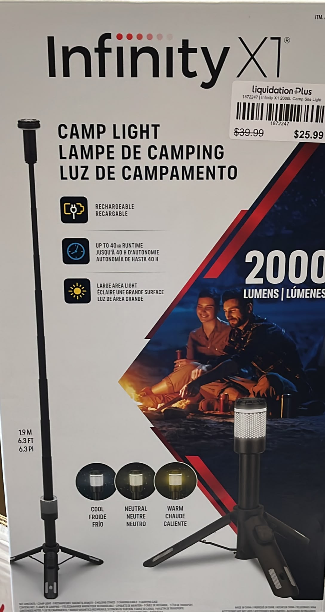 Infinity X1 2000L Camp Site Light