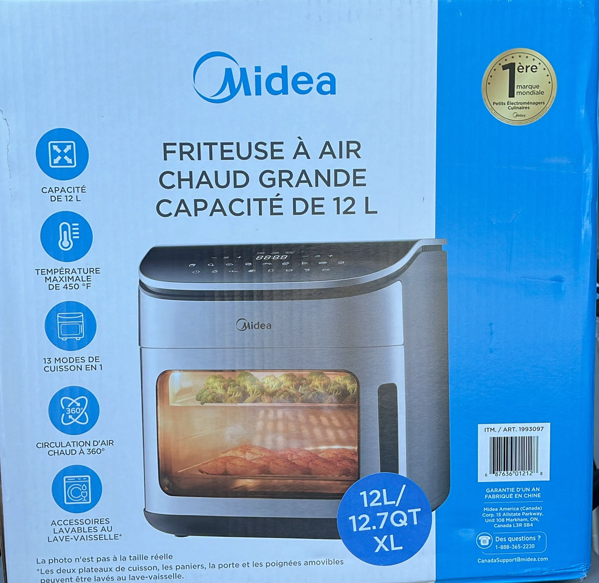 Midea Wide Max Air Fryer Oven 12 L (12.7 qt.)
