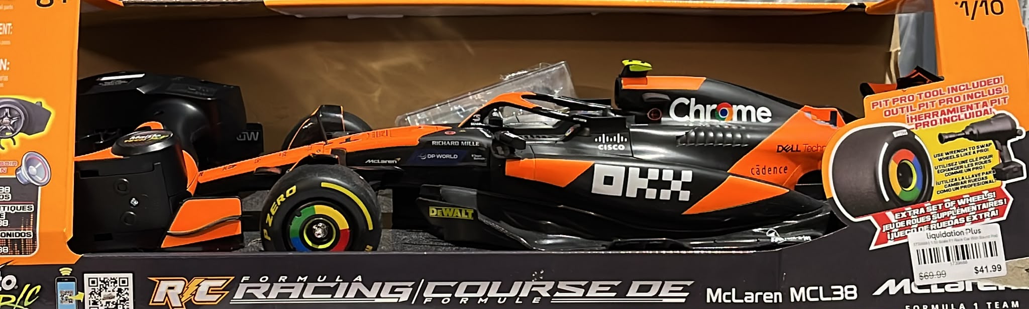 1.10 Scale F1 Race Car With Sound Pod
