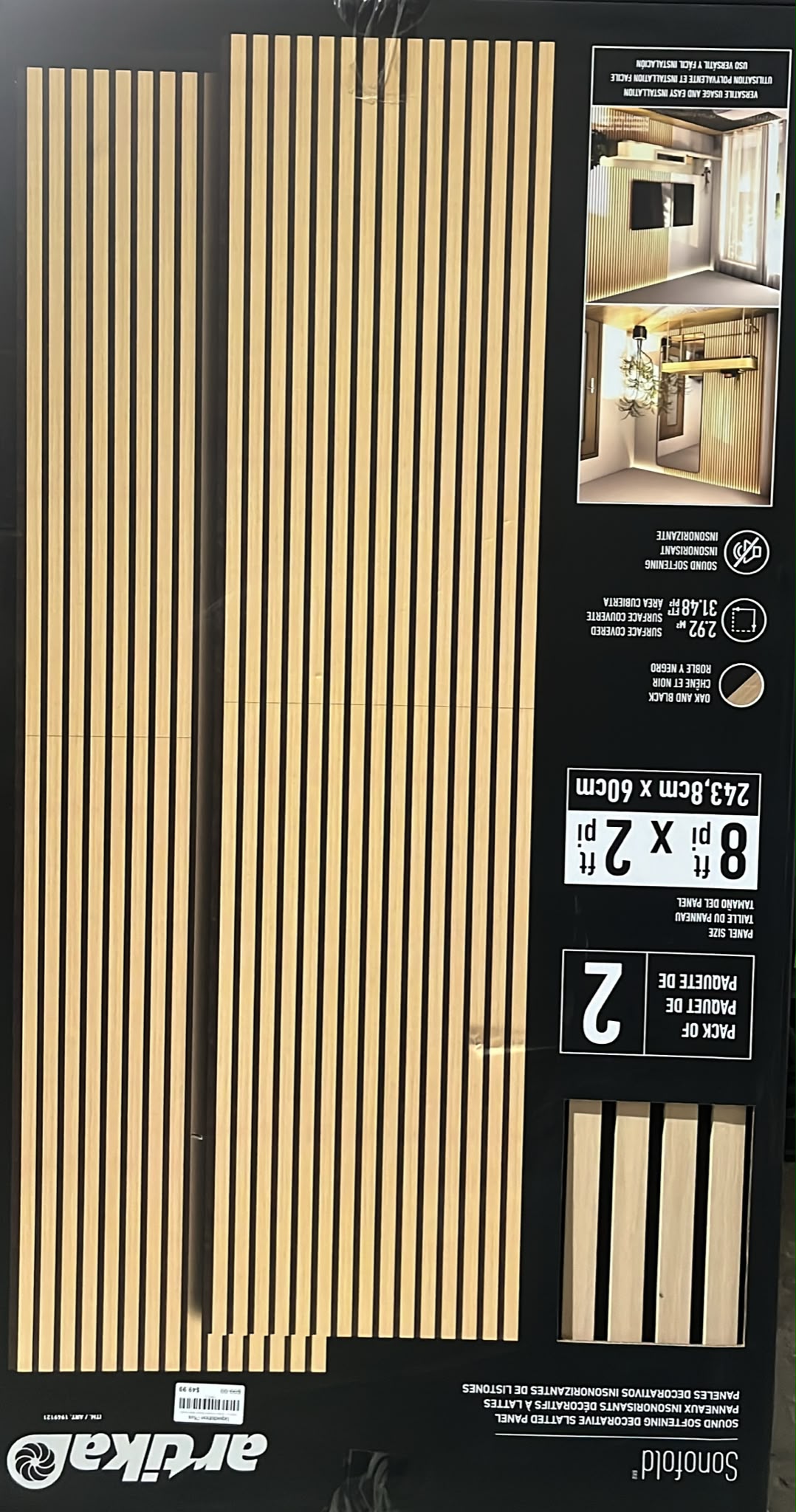 Artika Sonofold Slatted Wall Panels