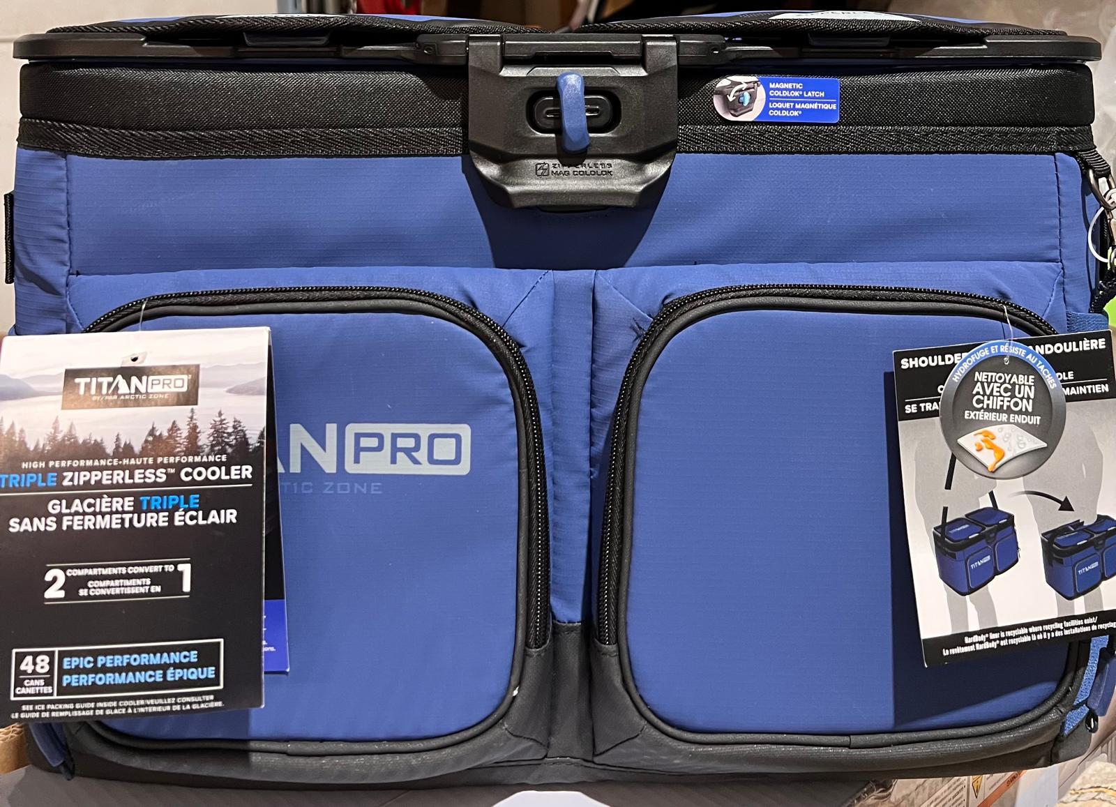 Titan PRO by Arctic Zone 48 Can Triple Zipperless Cooler