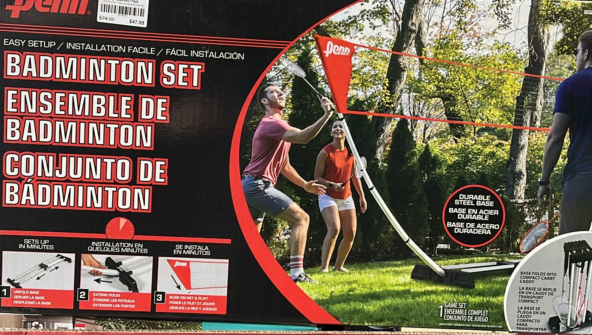Penn - Easy Set-Up Badminton Set