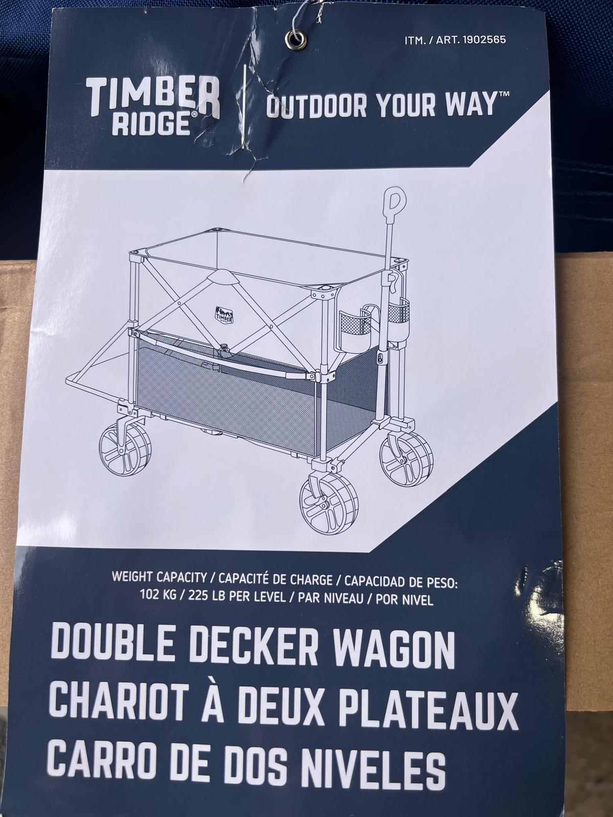 Timber Ridge Double Decker Folding Wagon