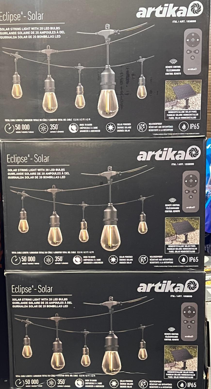 Artika Eclipse Solar String Light with Remote
