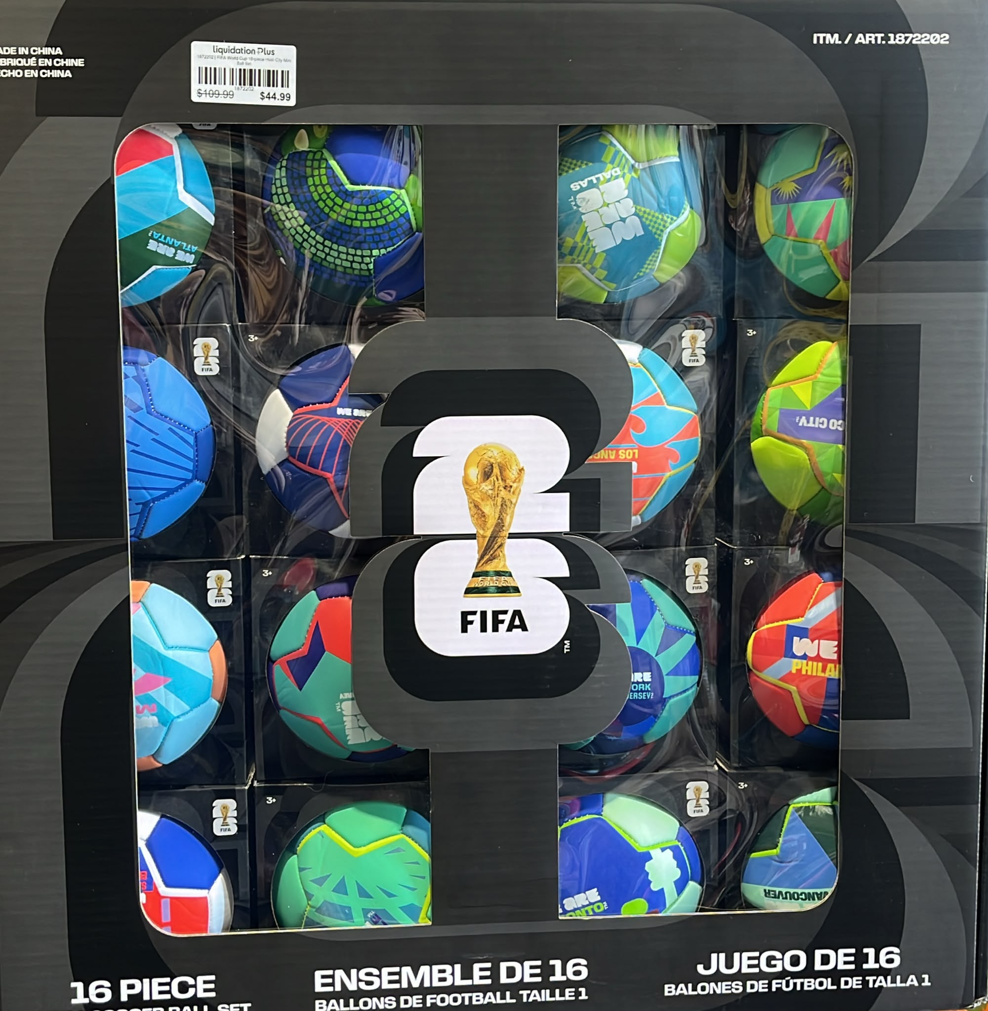 FIFA World Cup 16-piece Host City Mini Ball Set