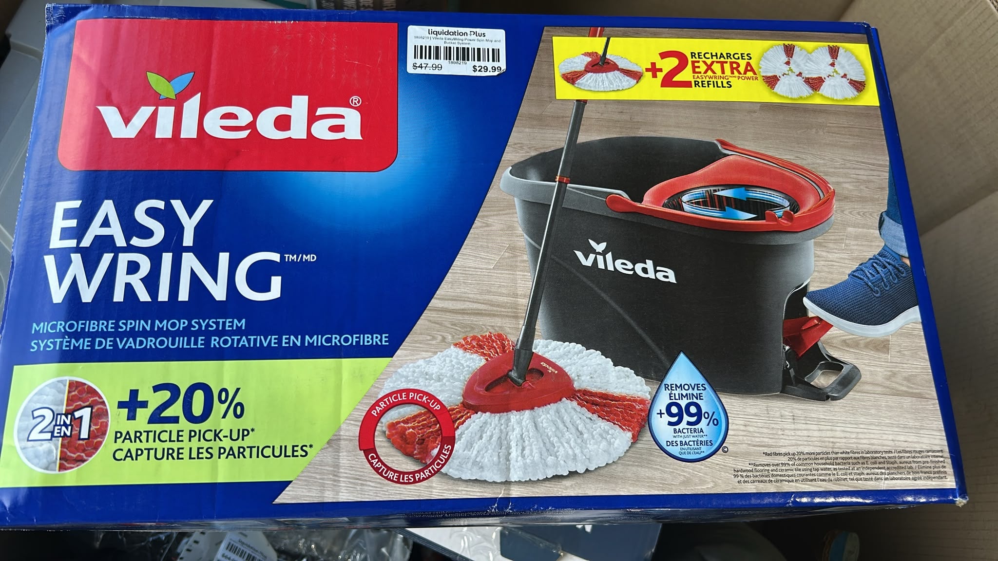Vileda EasyWring Power Spin Mop and Bucket System