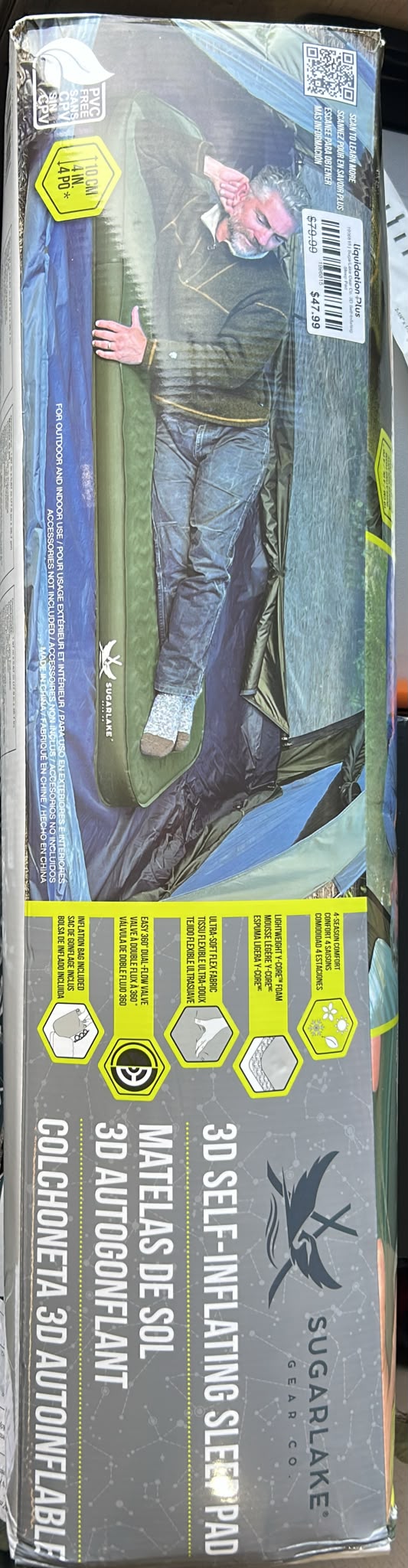 SugarLake Gear Co. 3D Self-Inflating Sleep Pad