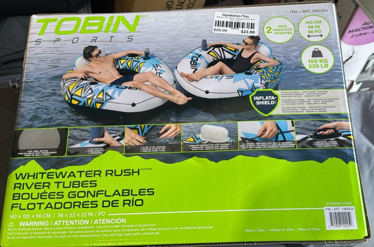 Tobin Sports - Whitewater Rush River Tubes, 2-pack