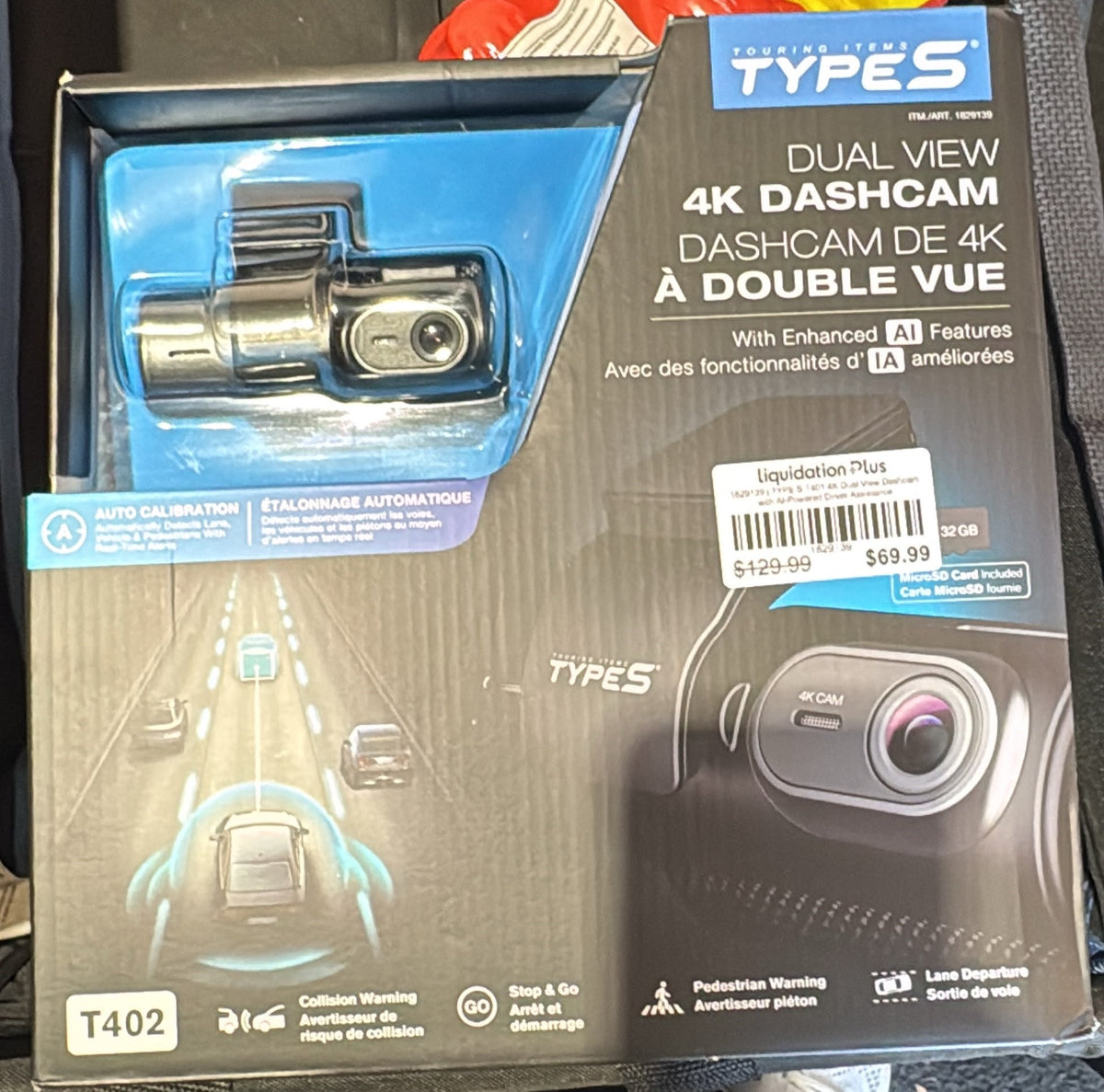 TYPE S T401 4K Dual View Dashcam with AI-Powered Driver Assistance