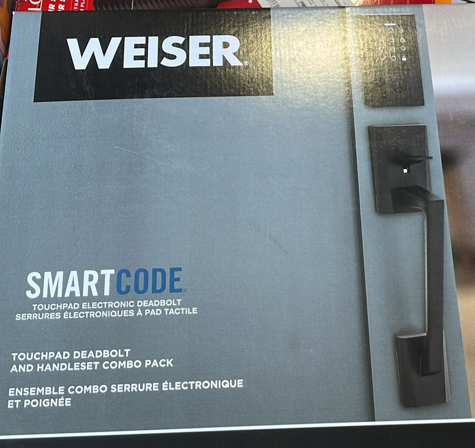 WEISER ELECTRONIC DEADBOLT HANDLE SET