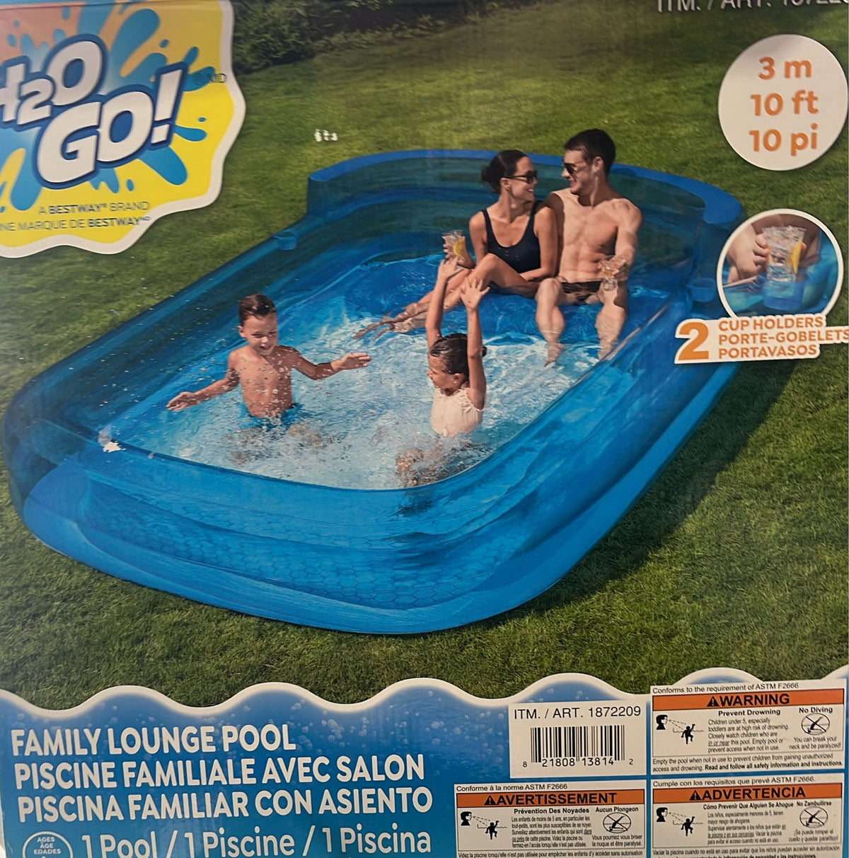 H2OGO! Inflatable Family Lounge Pool