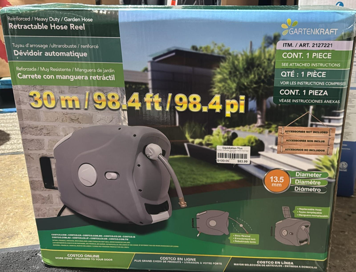 Sunneday Retractable Garden Hose Reel With Hose