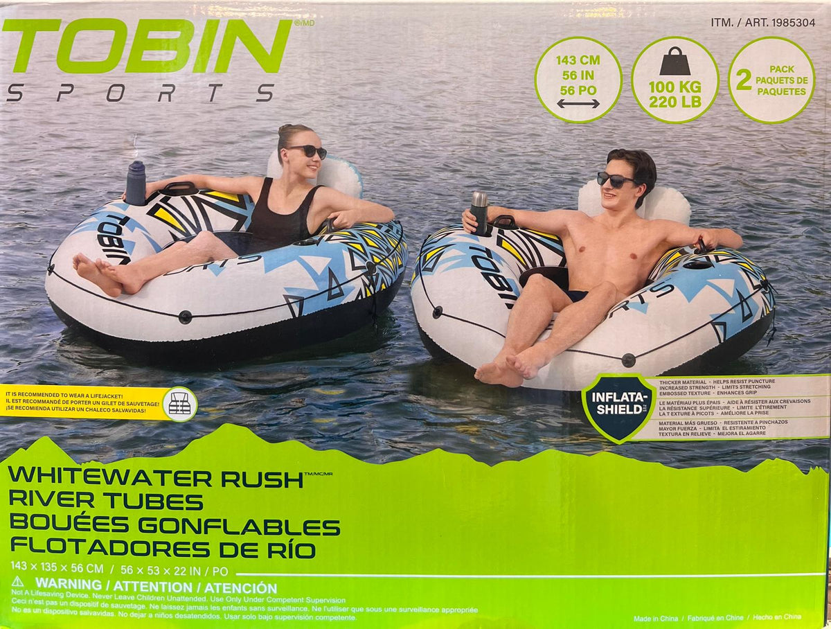 Tobin Sports - Whitewater Rush River Tubes, 2-pack