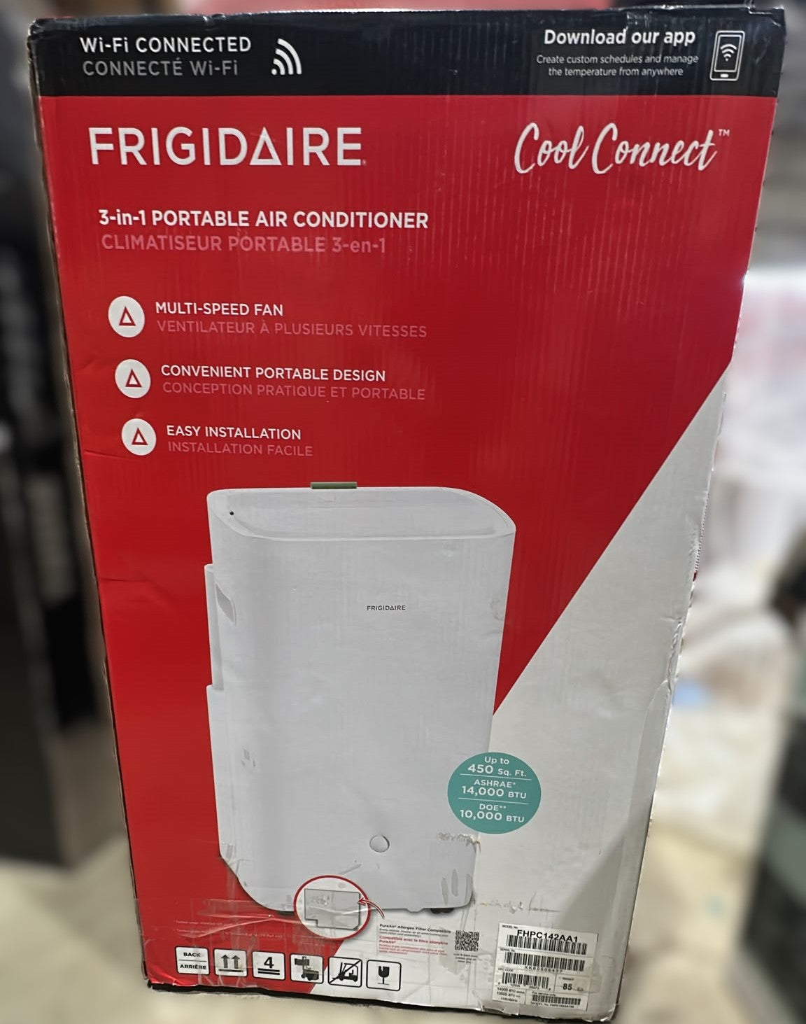 Frigidaire 10,000 BTU SACC 3-in-1 Connected Portable Room Air Conditioner
