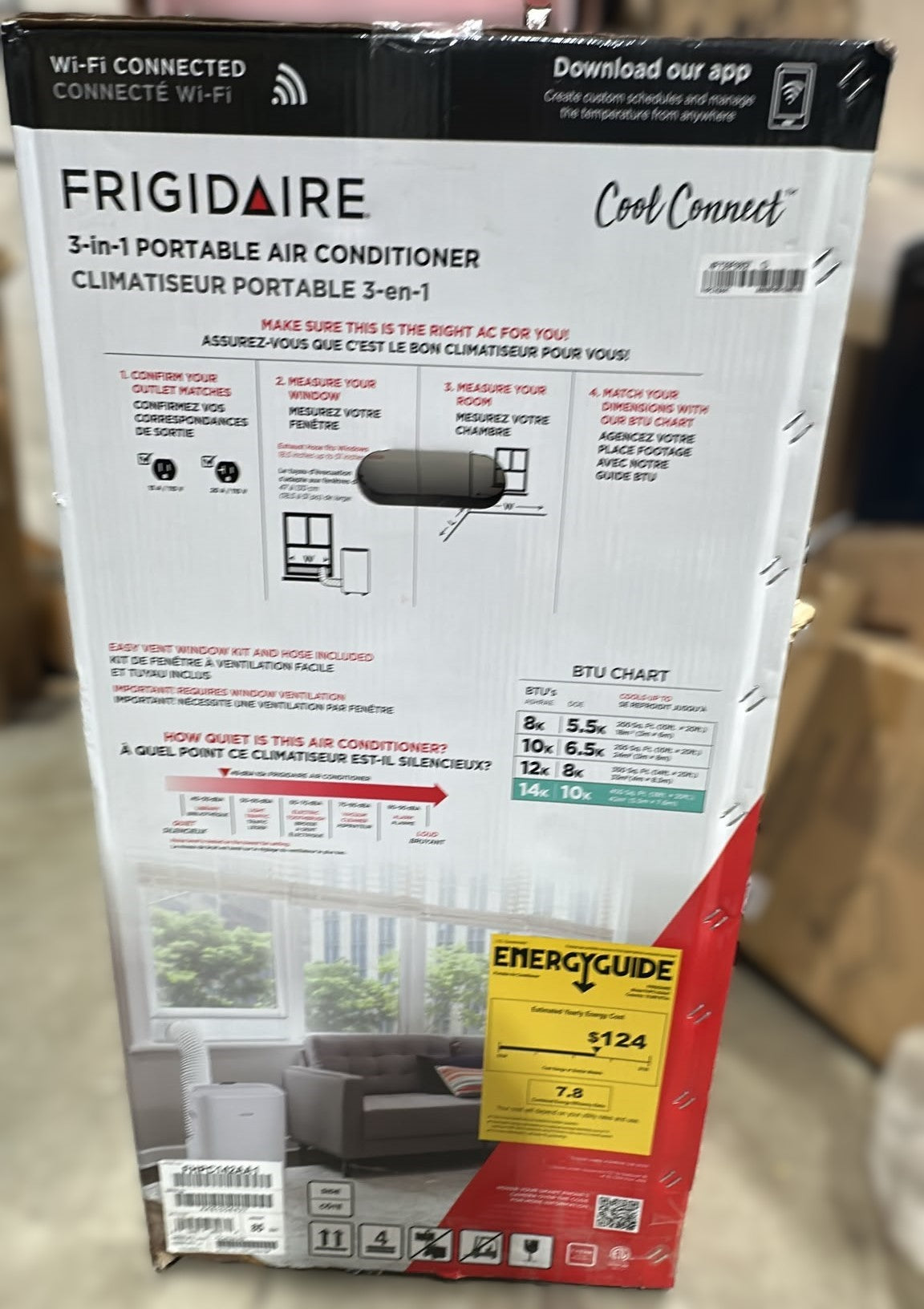 Frigidaire 10,000 BTU SACC 3-in-1 Connected Portable Room Air Conditioner