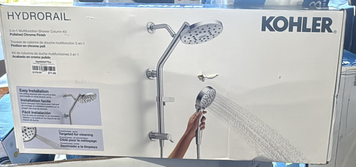 Kohler Hydrorail 3 in 1 Multifunction Shower Column