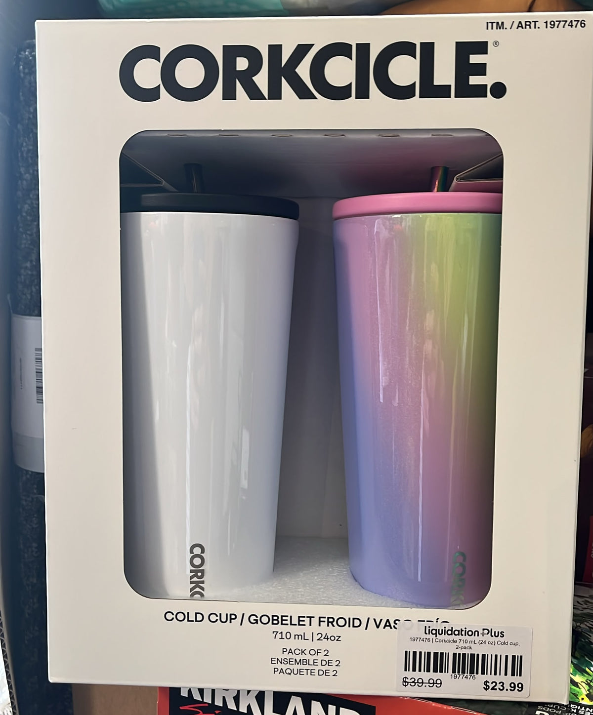 Corkcicle 710 mL (24 oz) Cold cup, 2-pack