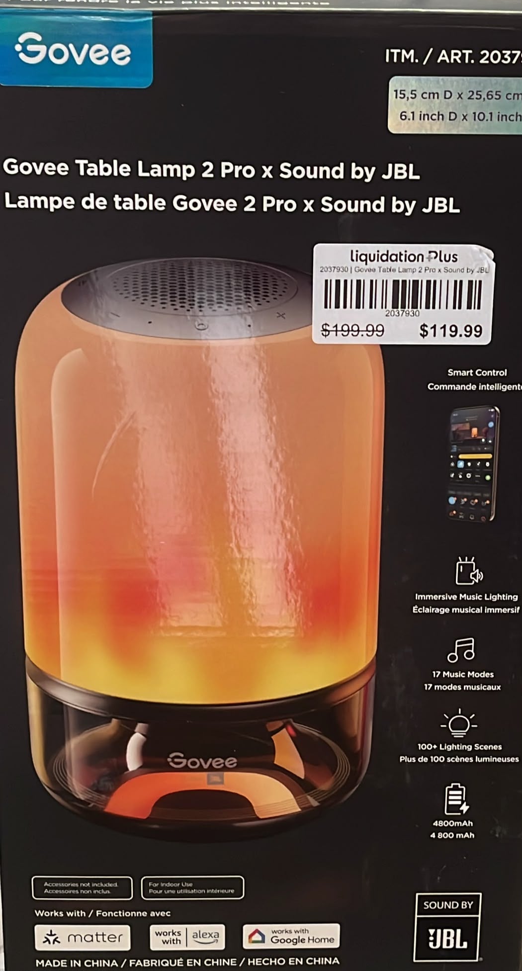 Govee Table Lamp 2 Pro x Sound by JBL
