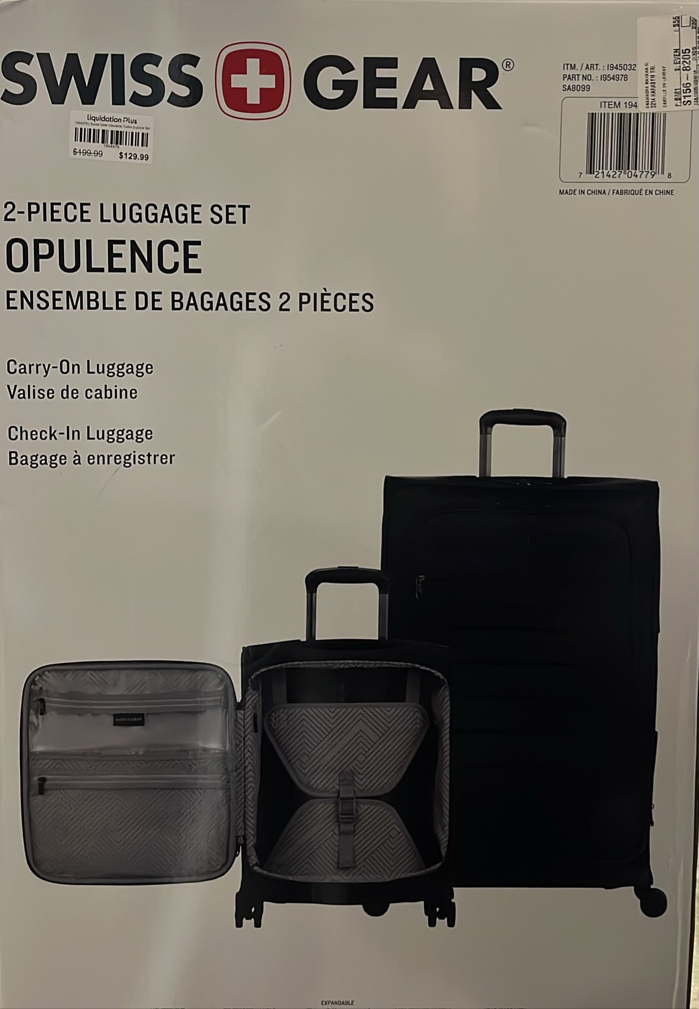 Swissgear - Opulence, 2-piece Soft-Side Luggage Set