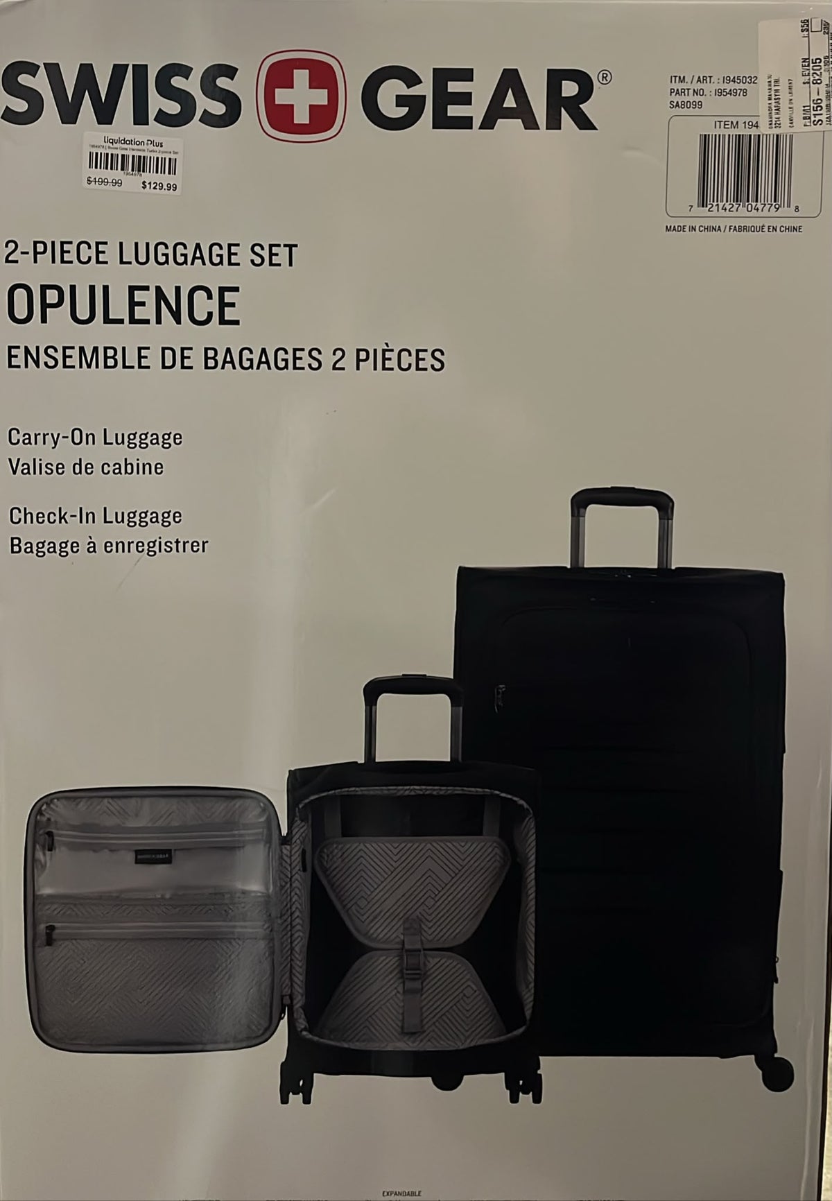 Swissgear - Opulence, 2-piece Soft-Side Luggage Set