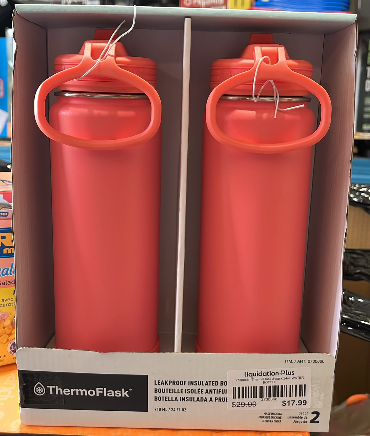 ThermoFlask 2-pack 24oz WATER BOTTLE