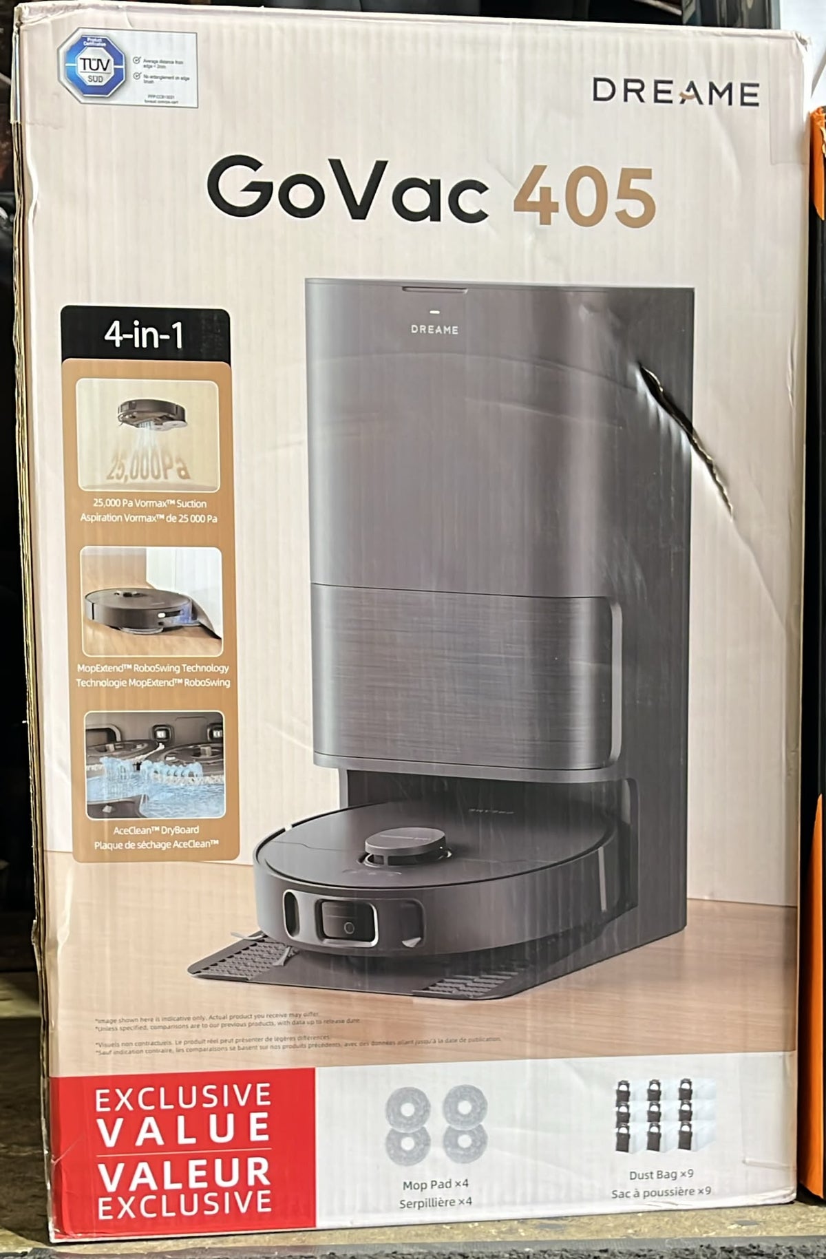 Dreame GoVac 405 Robot Vacuum and Mop with Auto-Empty and Mop Self-Cleaning Dock