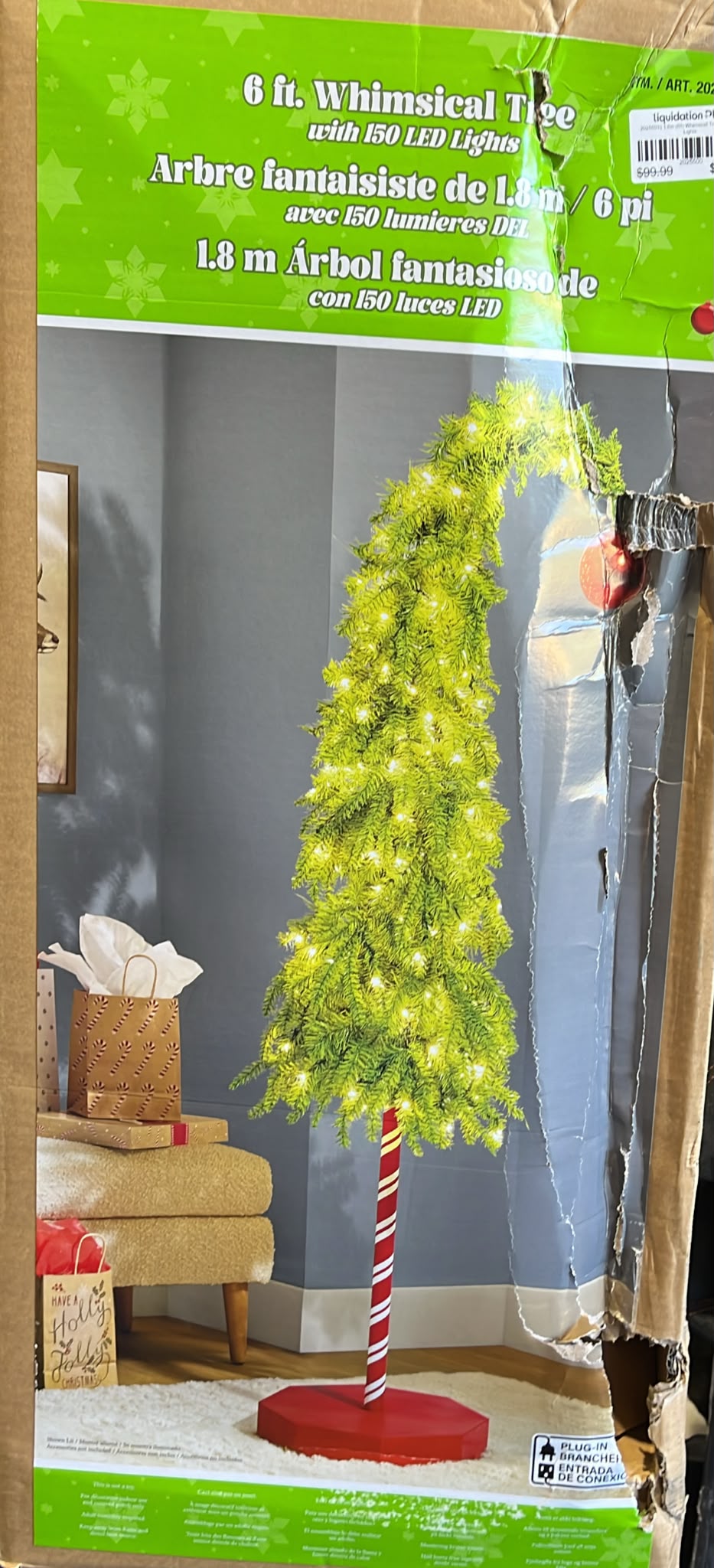 1.8m (6ft) Whimsical Tree with LED Lights