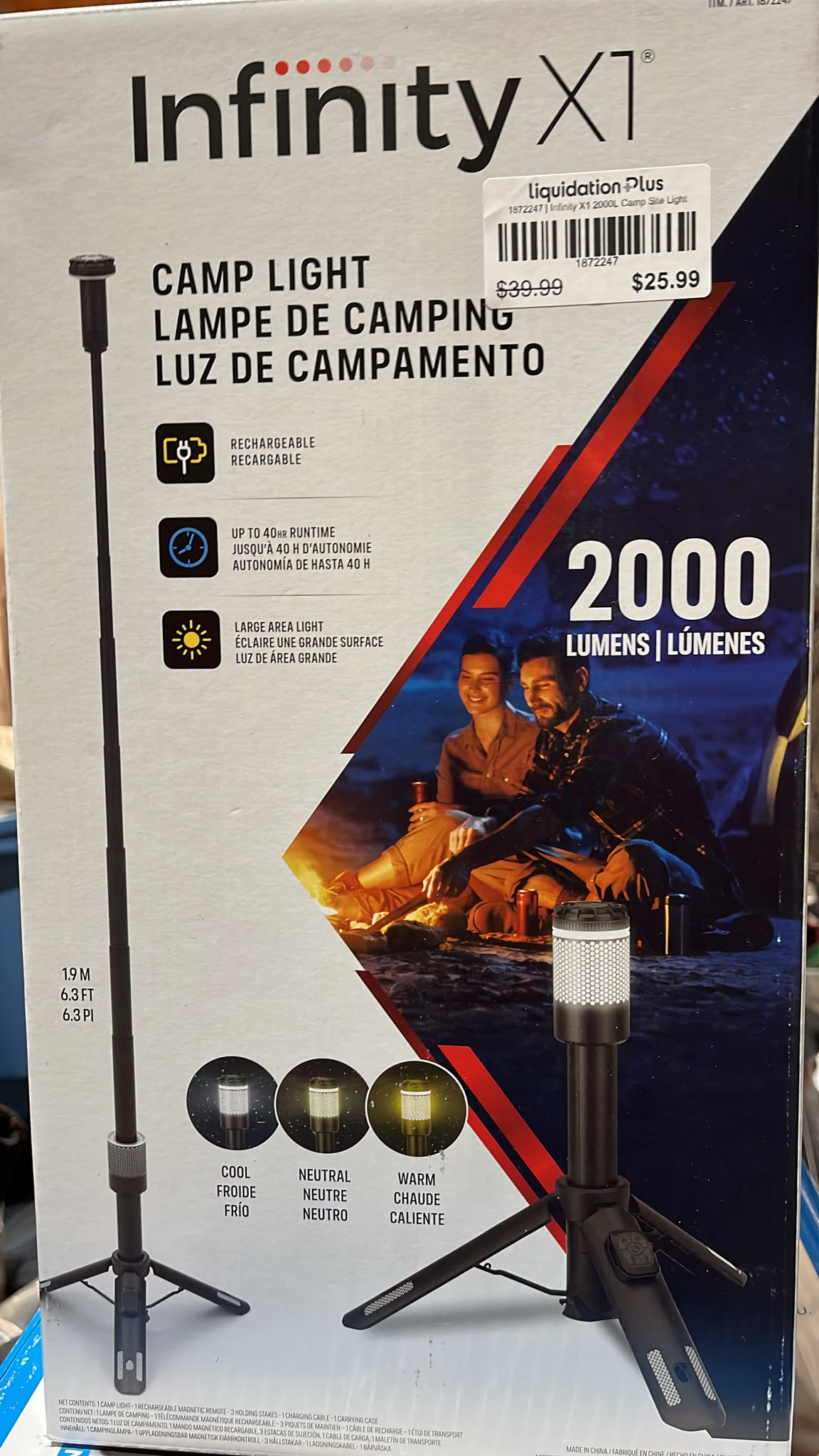 Infinity X1 2000L Camp Site Light