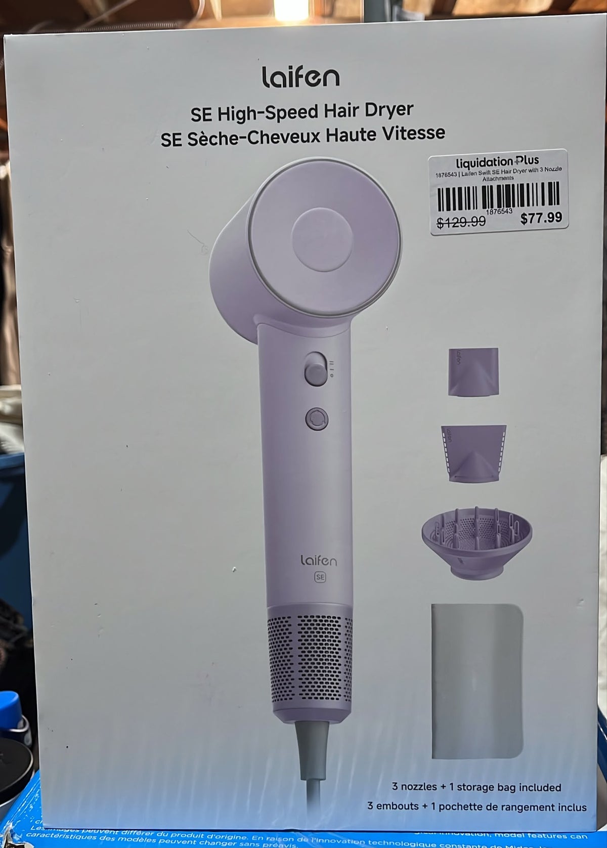 Laifen Swift SE Hair Dryer with 3 Nozzle Attachments