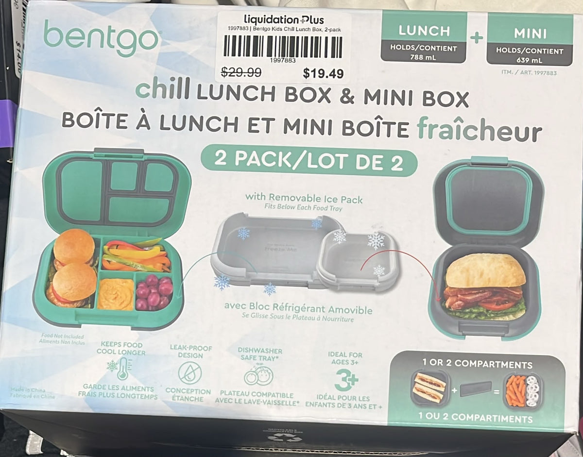 Bentgo Kids Chill Lunch Box, 2-pack