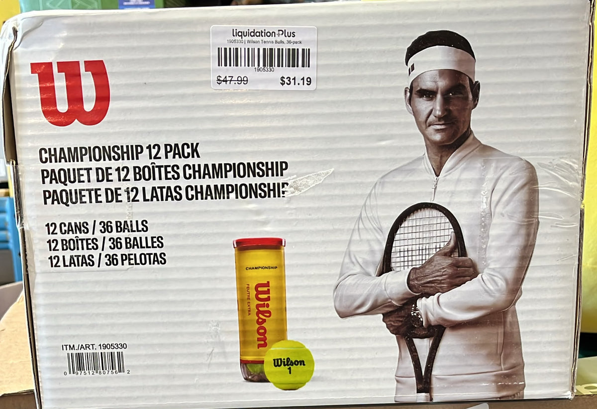 Wilson Tennis Balls, 36-pack