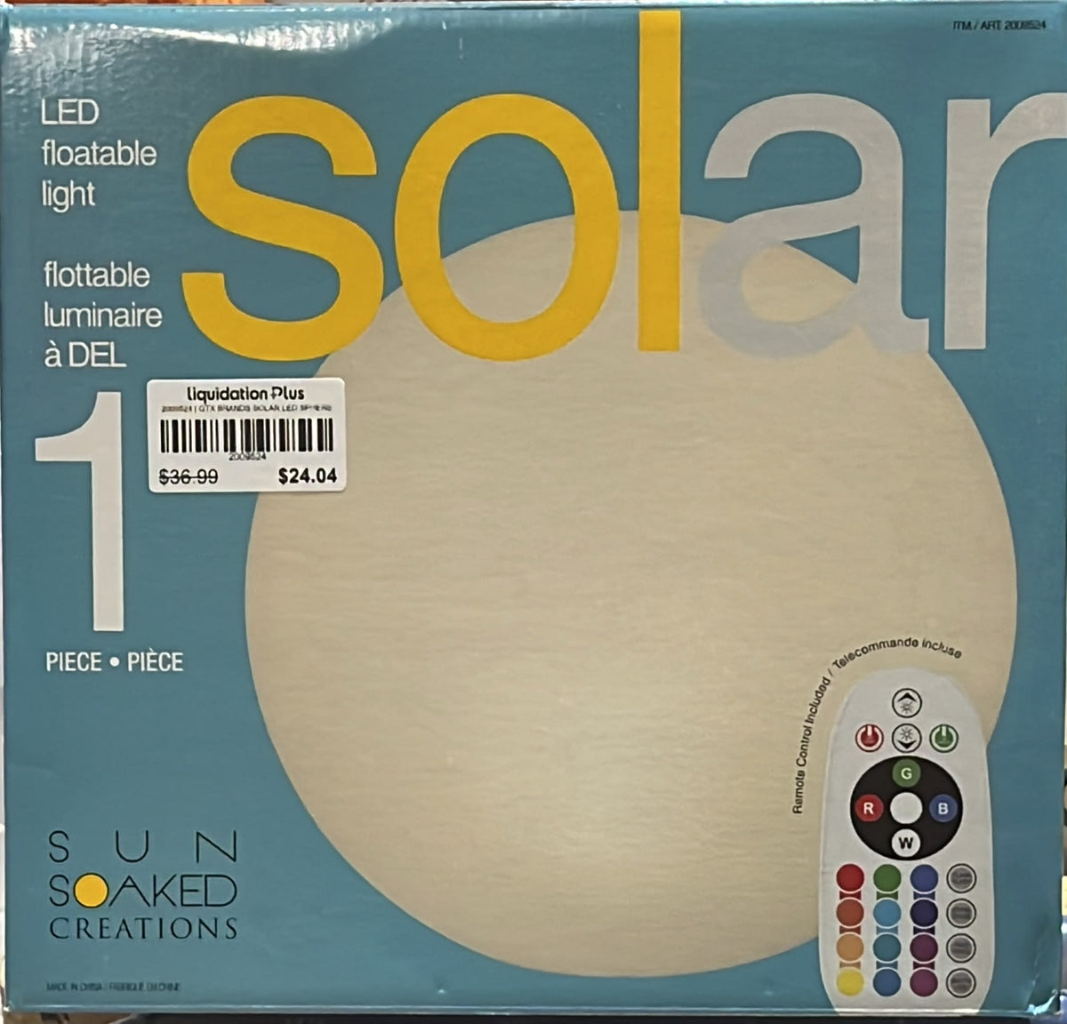 GTX BRANDS SOLAR LED SPHERE